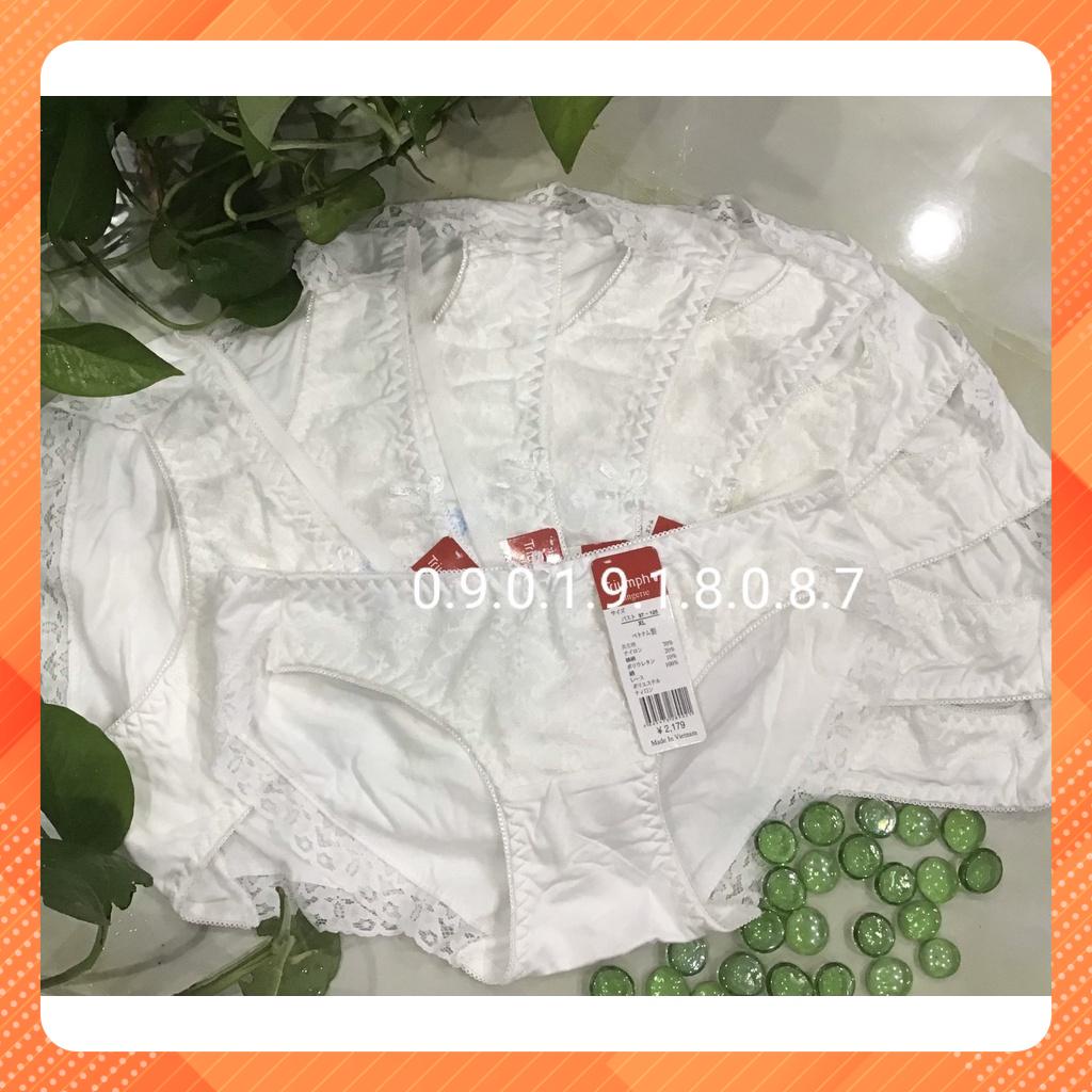 COMBO 10 QUẦN LÓT NỮ COTTON LỤA PHỐI REN CAO CẤP MÀU TRẮNG QUYẾN RŨ VN115 [5 SIZE 35kg – 65kg]