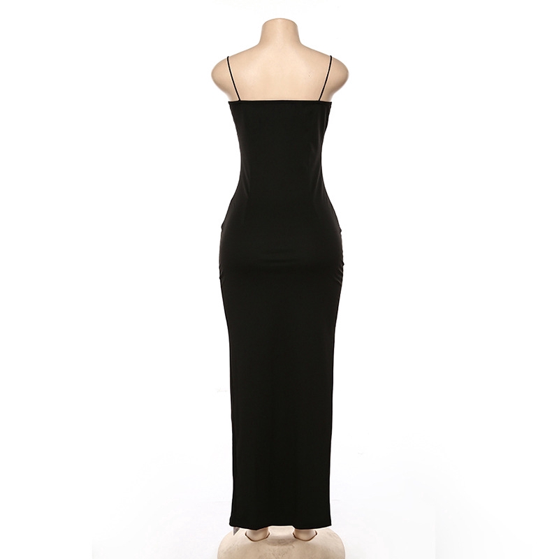 Fashion Women Sling Off Shoulder Split Sleeveless Casual Street Dress | BigBuy360 - bigbuy360.vn