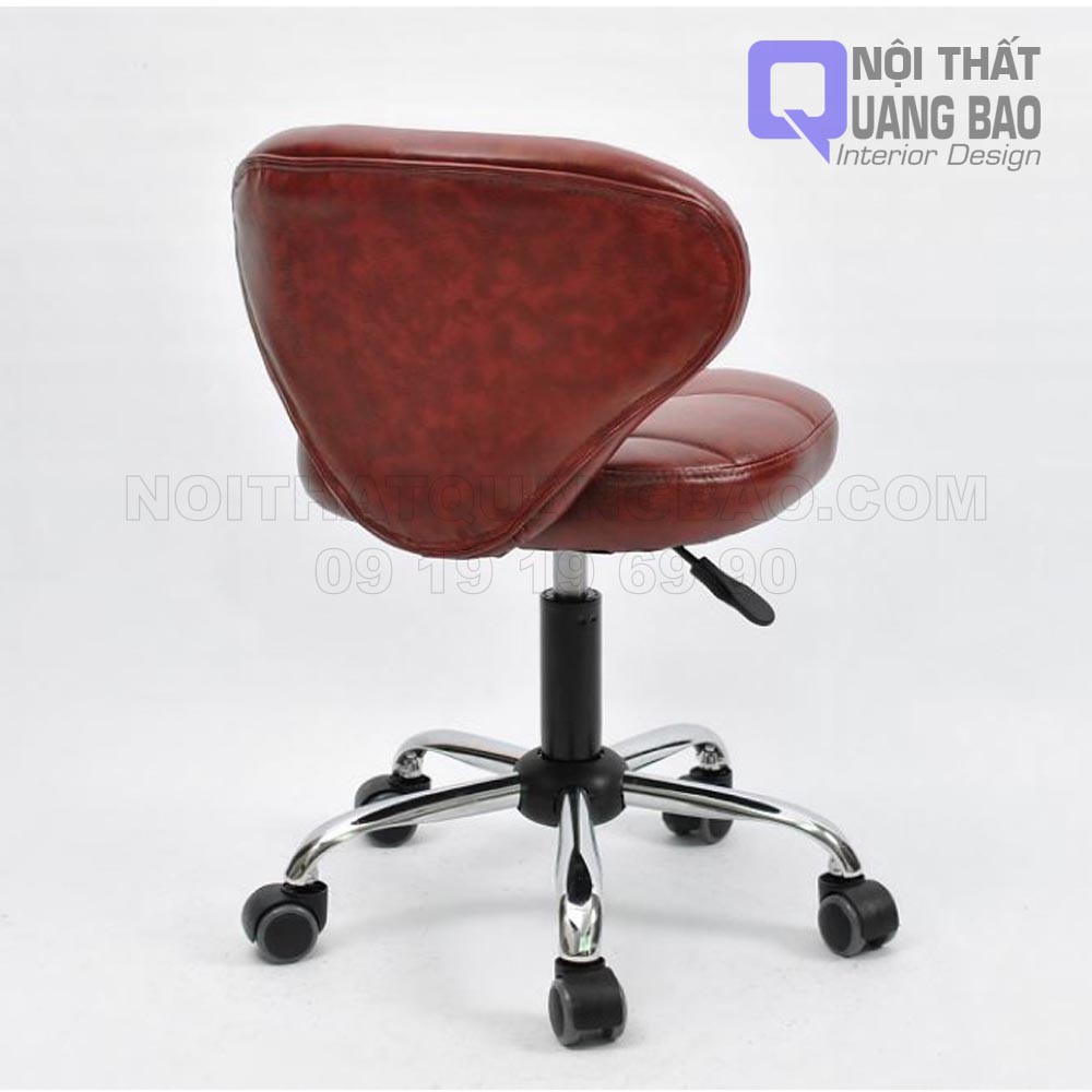 Ghế Bar Lưng Bọc Da Pu Cao Cấp, Chân Sắt Xoay Sơn Đen Hoặc Xi Mạ Có Nâng Hạ (QB-NT- GB09) | BigBuy360 - bigbuy360.vn