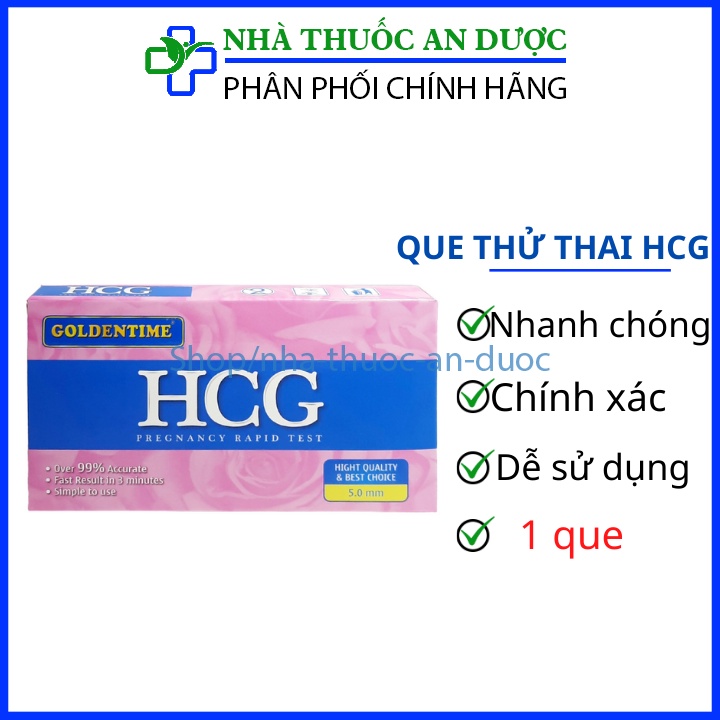 Que thử thai HCG nhanh chóng , tiện lợi, chính xác 1 que ( che tên khi giao hàng)