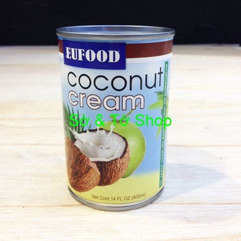 Nước cốt dừa Coconut cream EUFood Thái Lan 400ml