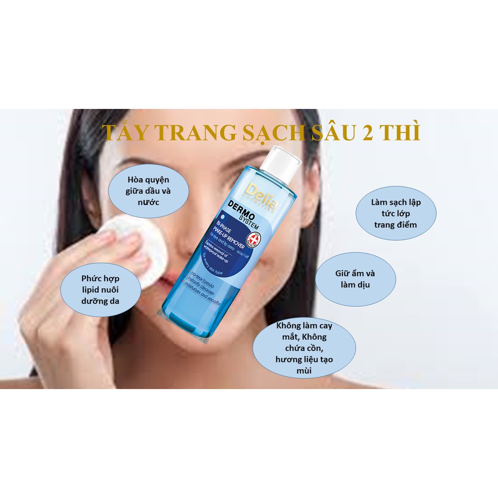 Nước tẩy trang DELIA - Tẩy trang sạch sâu dầu và nước sạch sâu dùng cho mọi loại da | BigBuy360 - bigbuy360.vn