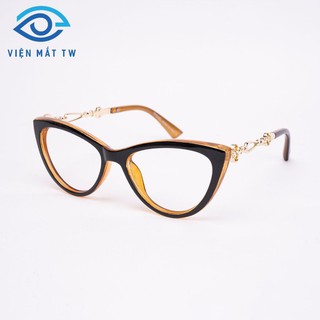 Kính cận thời trang mắt mèo càng kim loại cách điệu Vienmattw1.Official-3386+Nhận cắt CẬN VIỄN LOẠN chất lượng cao