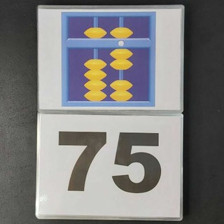 Thẻ bàn tính Soroban - Toán tư duy (Khổ A5)