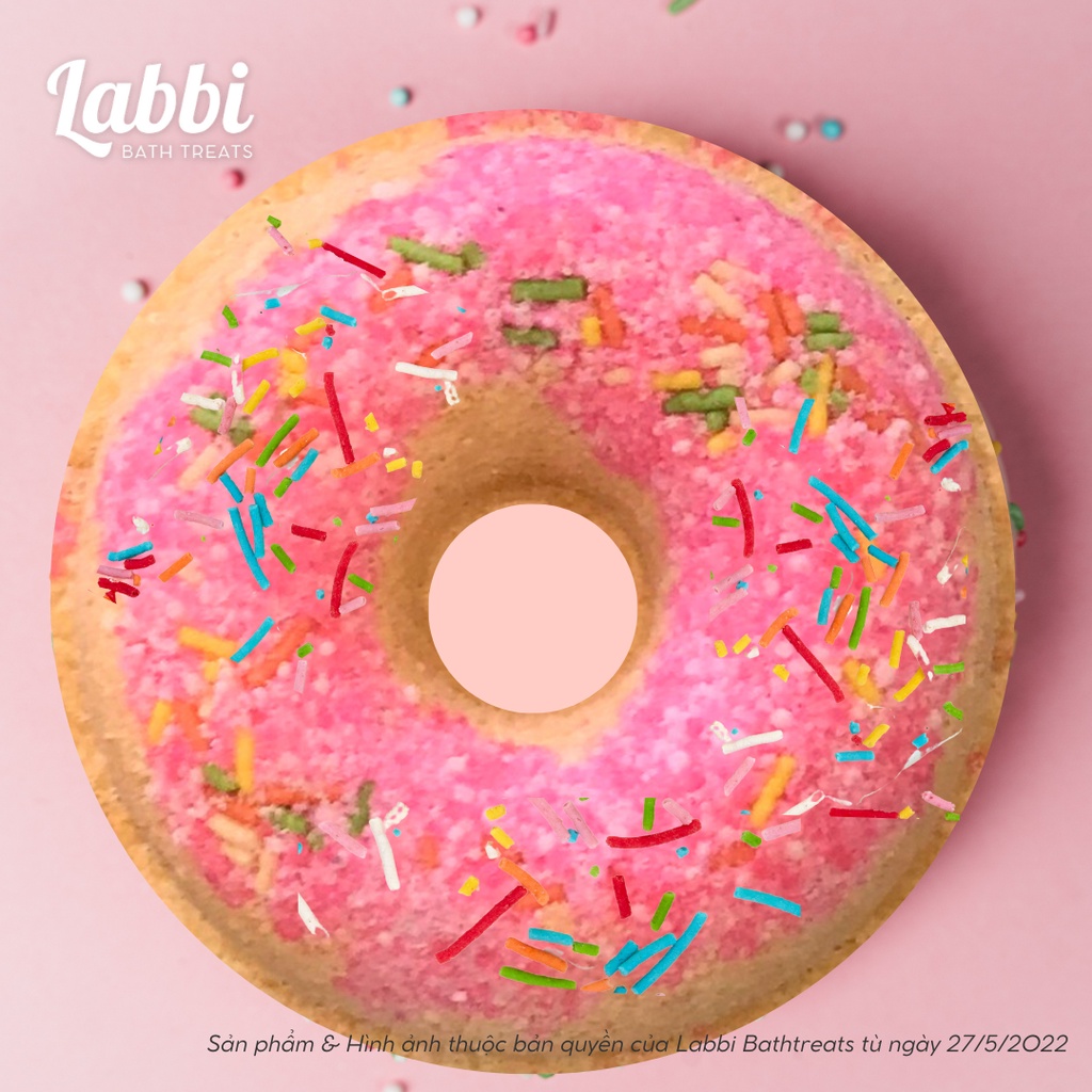 CHIPI DONUT [Labbi] Bath bomb / Viên sủi bồn tắm / Bom tắm / Viên thả bồn tắm / Bathbomb