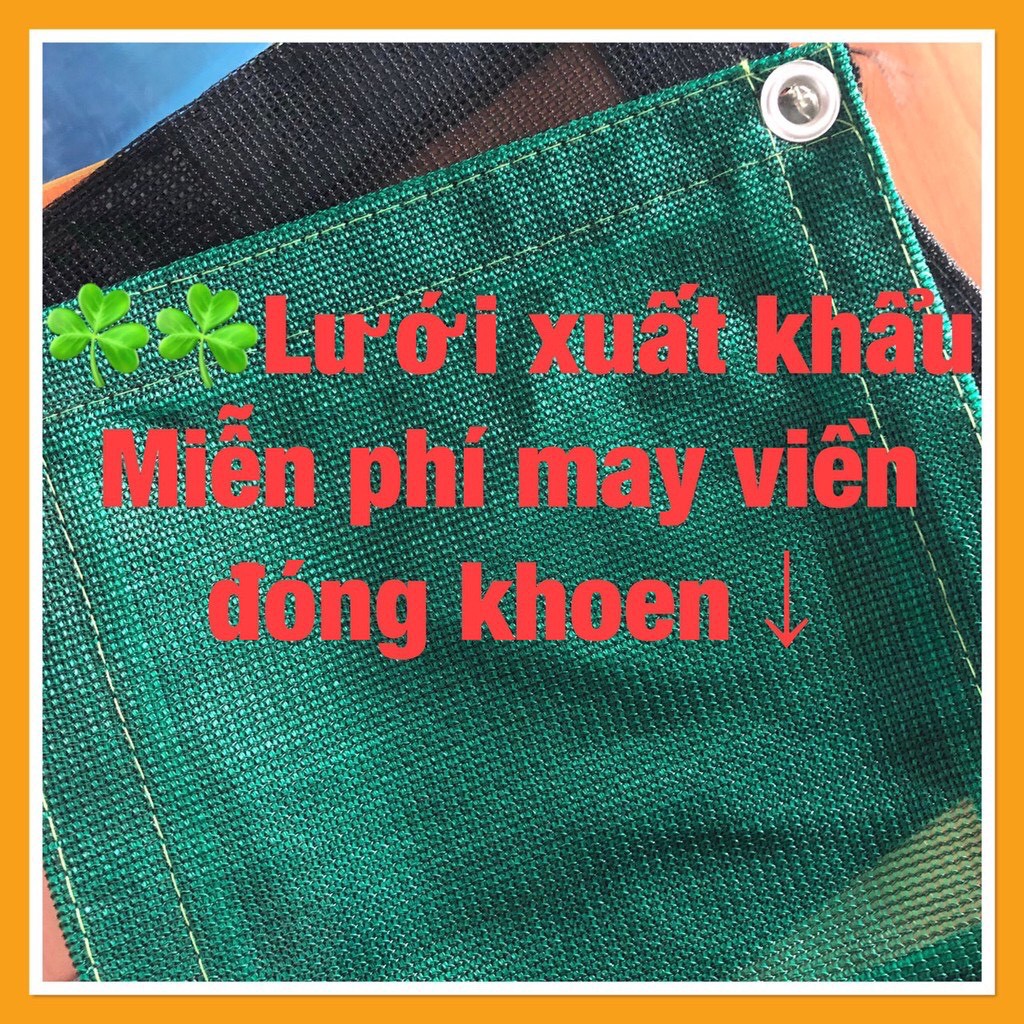 [Loại dày] Lưới che nắng Hàn Quốc, Che Mái Hiên, Hoa Lan (Có May Viền Đóng Khoen)