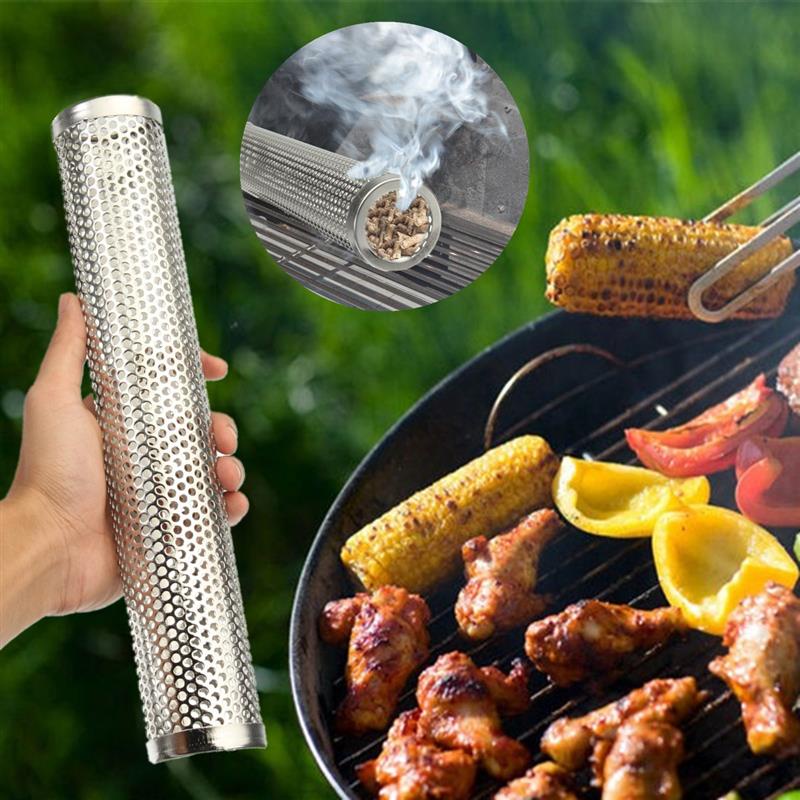 Ống Lưới Tròn Bằng Thép Không Gỉ Cho Lò Nướng BBQ Ngoài Trời