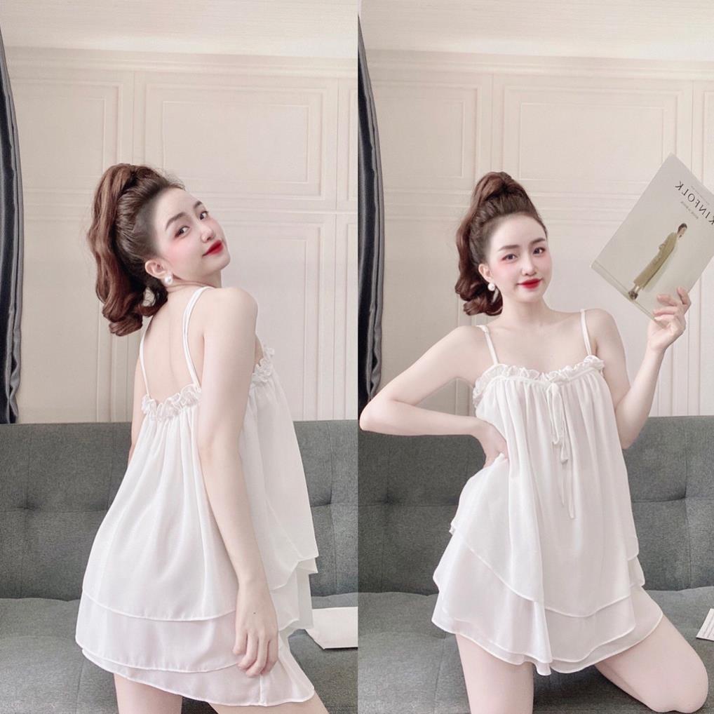 Đồ Mặc Nhà BigSize, Bộ Chiffon Nhún Bèo BO-05280 size 45<75 kg . | BigBuy360 - bigbuy360.vn