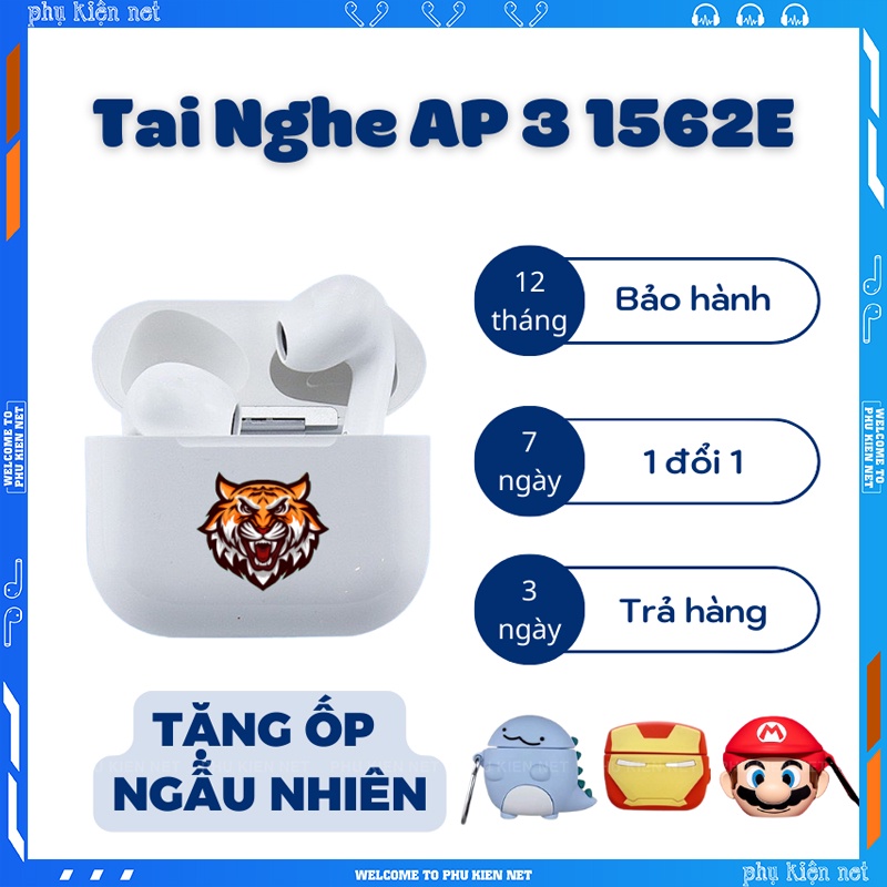 Tai Nghe Hổ Vằn 1562E Bản Cao Cấp Nhất Của Dòng Hổ Vằn Louda Tai Nghe Bluetooth Âm Thanh Không Gian Thực Nghe Cực Phê