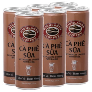 Thùng 24 lon Cafe sữa đá Highlands 235ml
