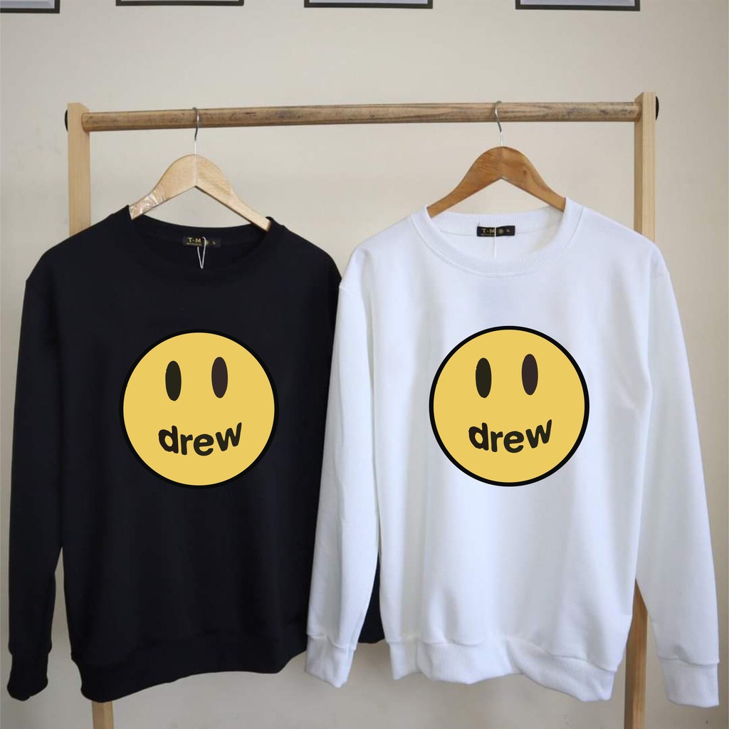 Áo Sweater mặt cười Drew, áo Sweater form rộng nam nữ