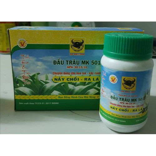 Phân bón lá đầu trâu cao cấp nảy chồi ra lá 501 lọ 100g