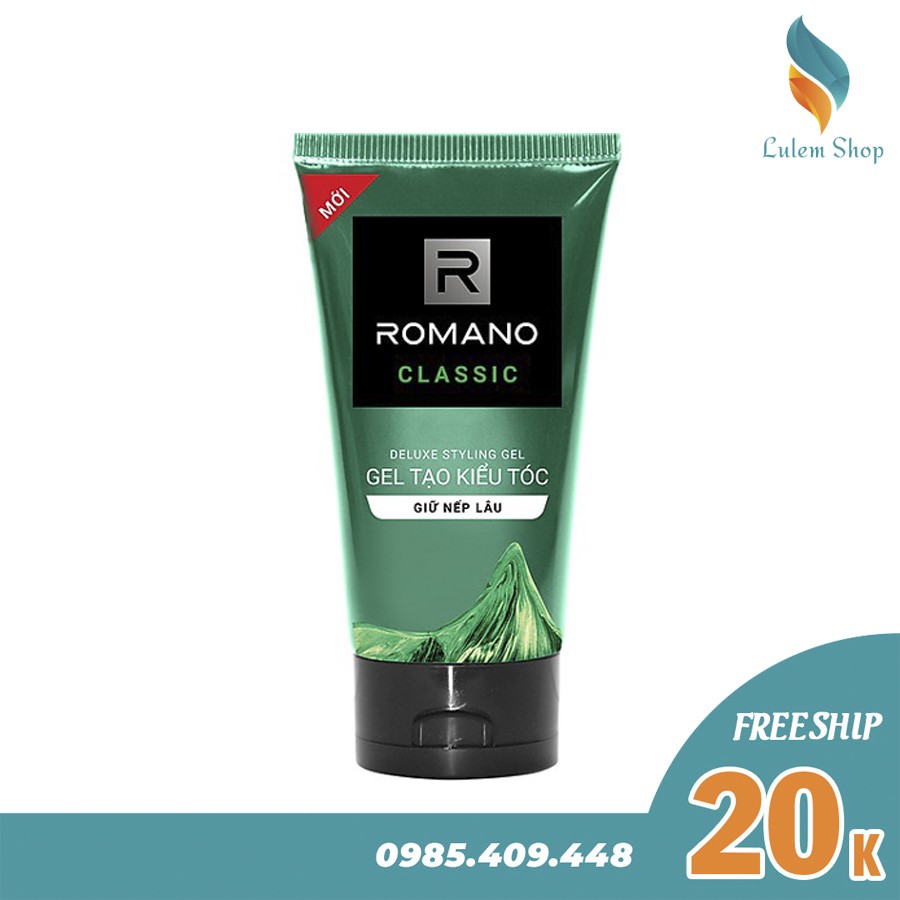 Gel vuốt tóc Romano Classic 150g - Tuýt số 4 và số 6