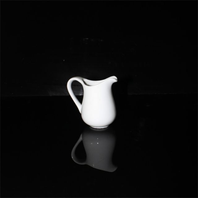 Ly rót sữa sứ trắng 35ml 75ml 100ml Ca rót sữa Milk Jar