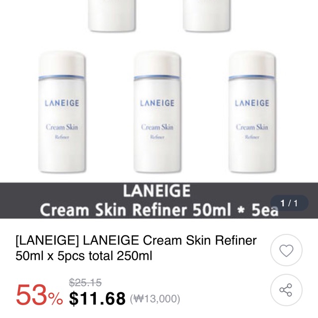 Trả hàng oder săn sale 64% - Nước cân bằng da Lanneige