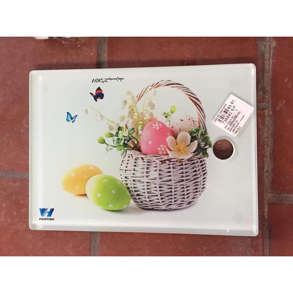 Thớt kính cường lực 3D🙆 CHÍNH HÃNG🙆  rộng25cm x dài35cm x dày1.2cm.Không lo mùn mốc,dễ vệ sinh.AN TOÀN CHO SỨC KHỎE .