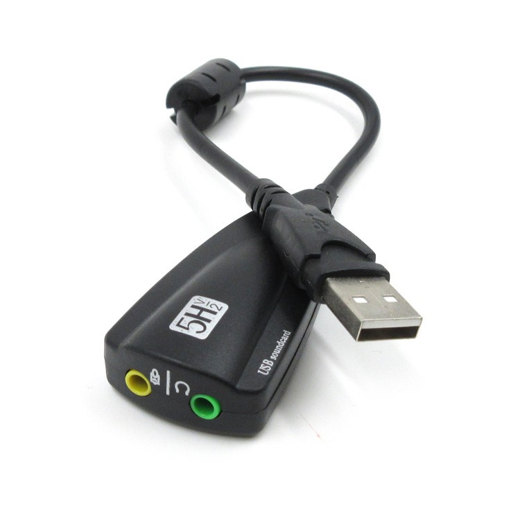 [Usb ra sound] Usb chuyển thành card âm thanh 7.1 5HV2 có dây có thể sử dụng cho máy tính bàn hoặc laptop