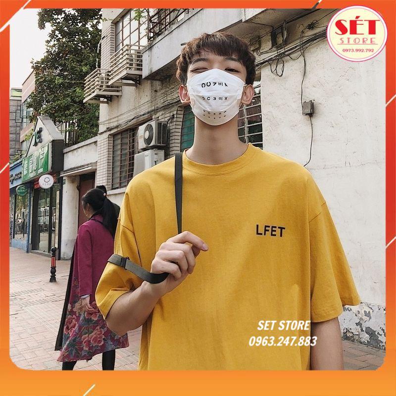 Áo thun nam nữ tay lỡ form rộng unisex in chữ LFET - ĐEN,TRẮNG,VÀNG -Setstore | BigBuy360 - bigbuy360.vn