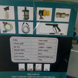 Máy rửa xe gia đình THD-2000 bảo hành 6th
