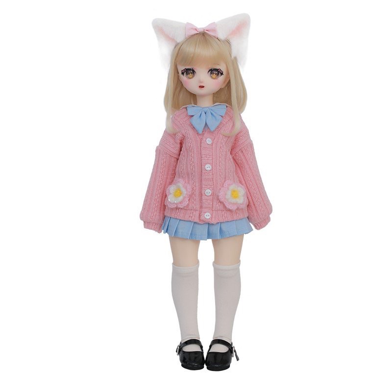 Búp bê BJD 1/4 dễ thương tai mèo