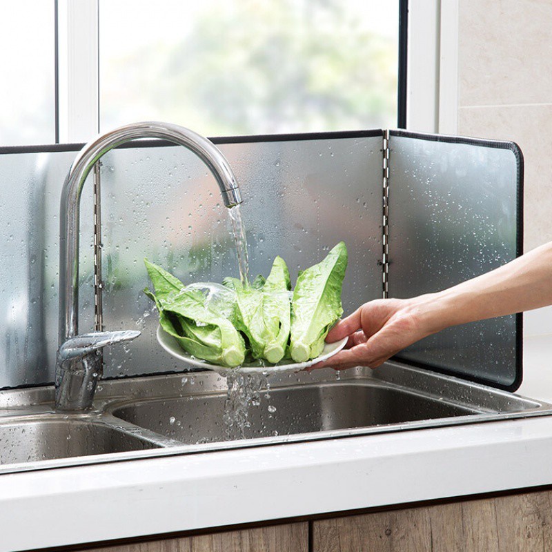Tấm Chắn Dầu Mỡ Loại Đôi Mạ Bạc Hàng Cao Cấp Rất Cứng Chắc Và Bền