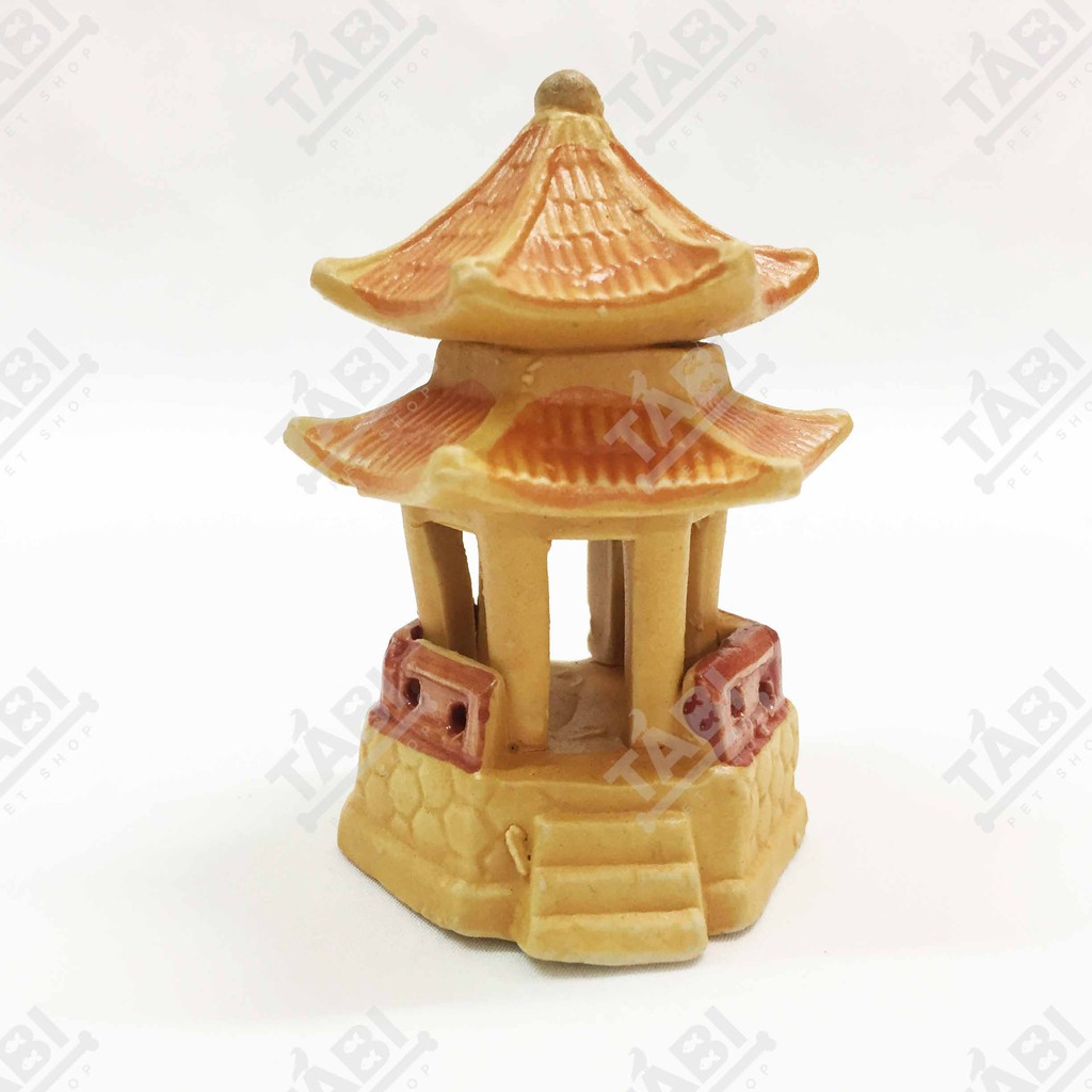 [Tiểu Cảnh] Toà Tháp Nghỉ Chân Nhỏ Dùng Trang Trí Hồ Cá, Bể Cá. [THÁP NGHỈ CHÂN]