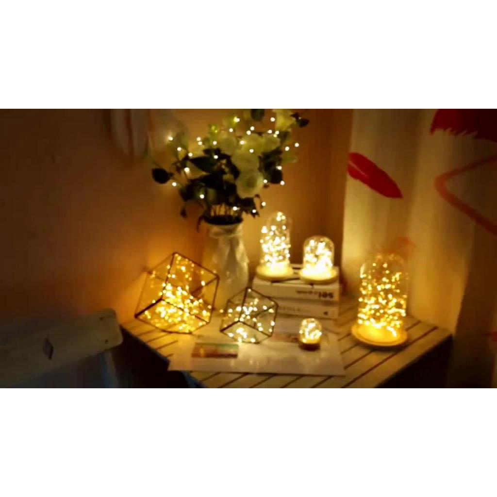 [Dùng USB] Dây đèn đom đóm LED trang trí fairy light đom đóm 4 màu thả trần phòng ngủ | BigBuy360 - bigbuy360.vn