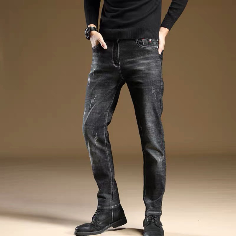 QUẦN JEAN NAM ĐEN MỜ XƯỚC LỊCH LÃM SANG TRỌNG CHUẨN MEN