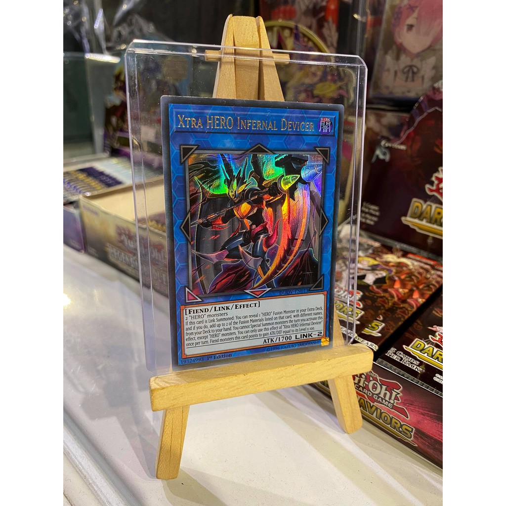 Lá bài thẻ bài Yugioh Xtra HERO Infernal Devicer - Ultra Rare - Tặng bọc bài nhựa bảo quản