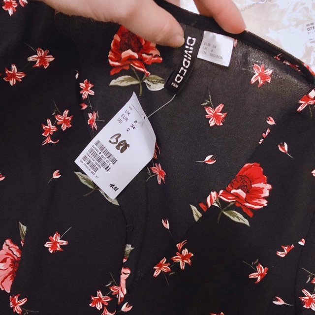 [Auth] Váy hoa tay bèo H&M xách tay (size S)
