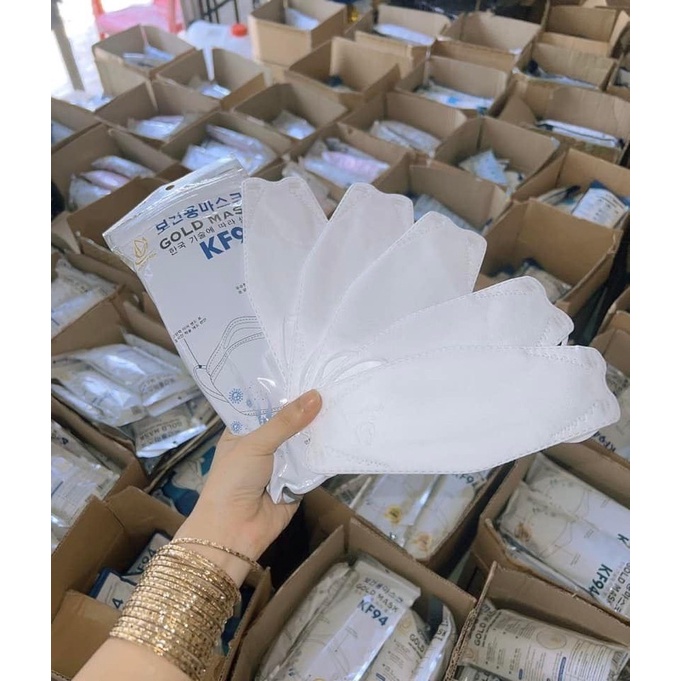 THÙNG 300c MIX ĐỦ MÀU KHẨU TRANG KF GOLD