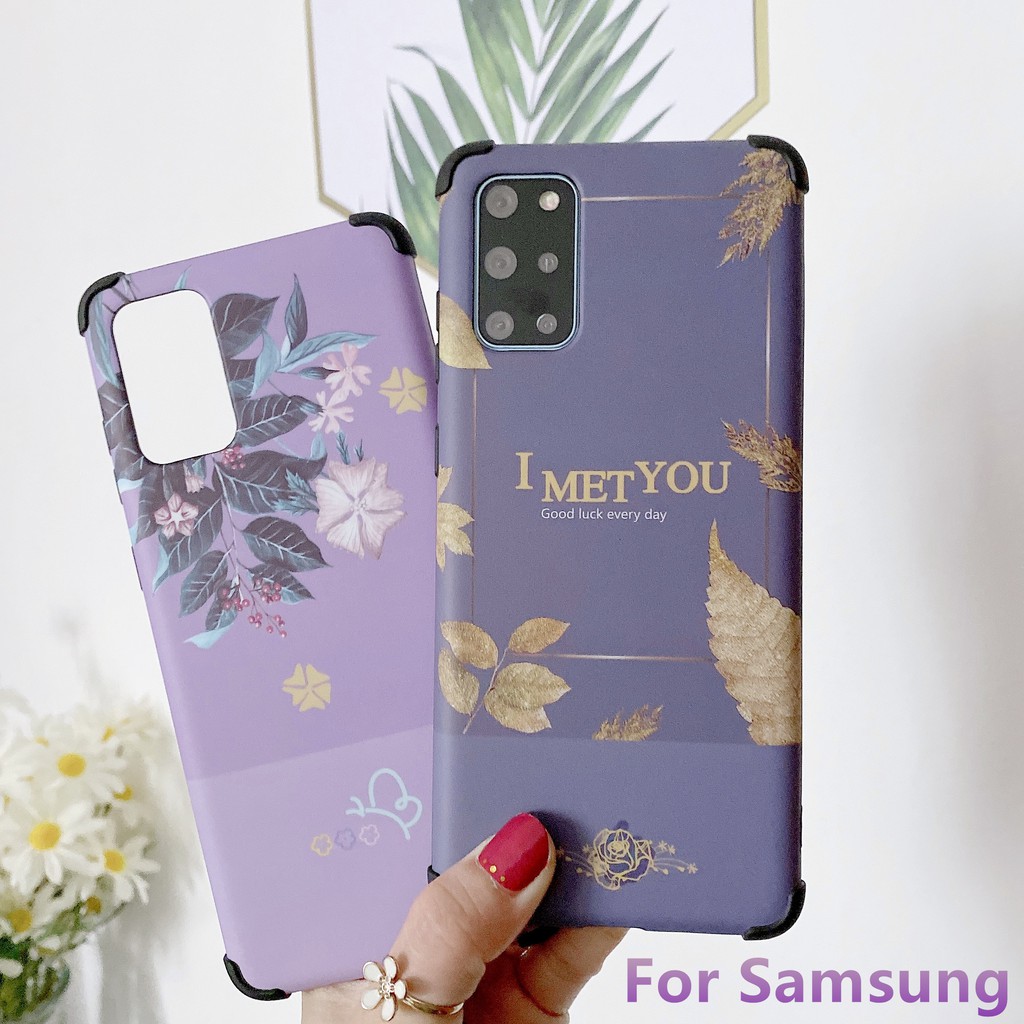 Ốp lưng vài màu tím chống rơi cho Samsung note 20 note 20+ A11 A51 A71 A70 A50 A50S A10s A20S A30S A20 Note 10 Pro NOTE 20 ULTRA S10 S8 S9 Plus S7 edge Ốp lưng bảo vệ chống va đập sang trọng