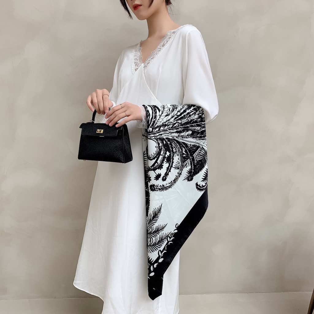Khăn Choàng Vuông 90cm(35.4inch) Thời Trang Thoáng Khí WJ1007-52