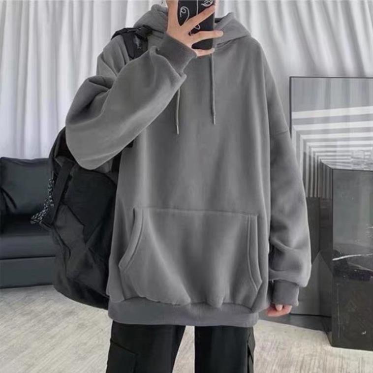 Sỉ - Áo Hoodie Trơn 𝑺𝒊𝒆̂𝒖 𝑯𝒐́𝒕 Áo nỉ hoodie nam nữ fom rộng [ MA14 ]