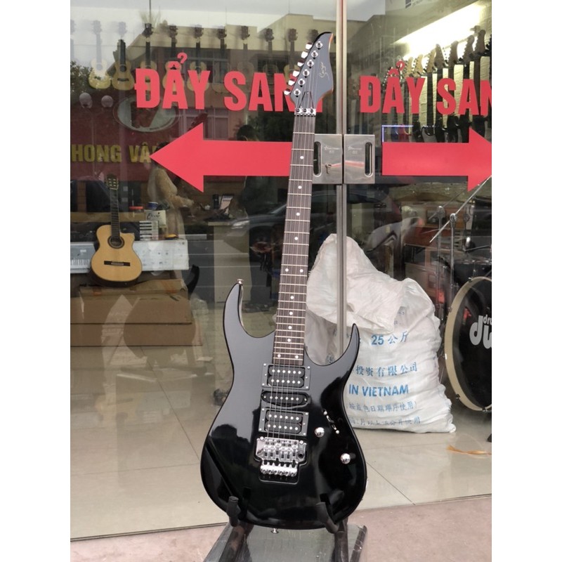 Đàn Guitar điện Saiger màu đen 5 Mobin