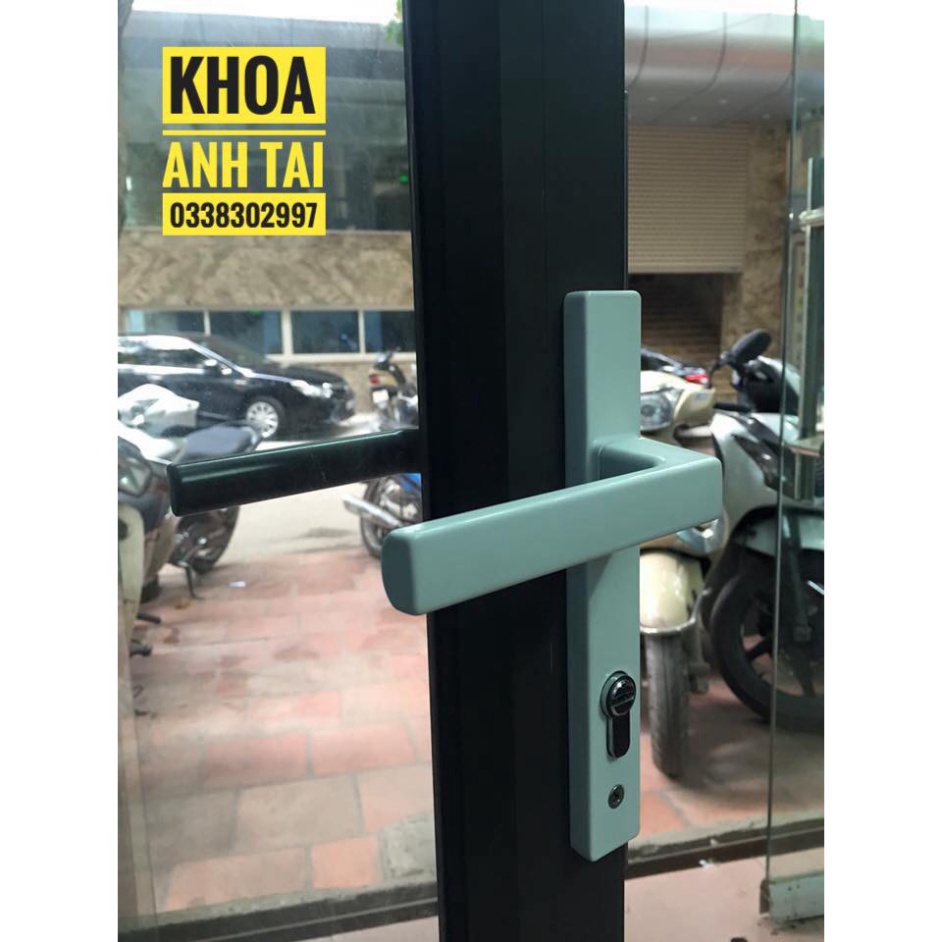 Khoá tay gạt cửa nhôm Kinlong lắp hệ Việt pháp 4500, PMA, hệ 700, hệ 1000, sắt hộp 3x6, sắt hộp 4x8