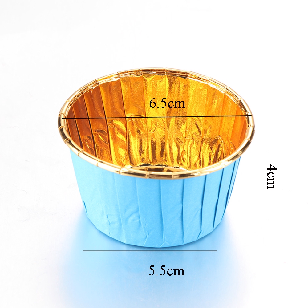 Bộ 50 giấy lót bánh Tart màu độc đáo xinh xắn