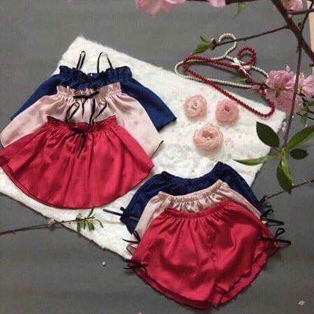 Bộ lụa 2 dây cho bé yêu