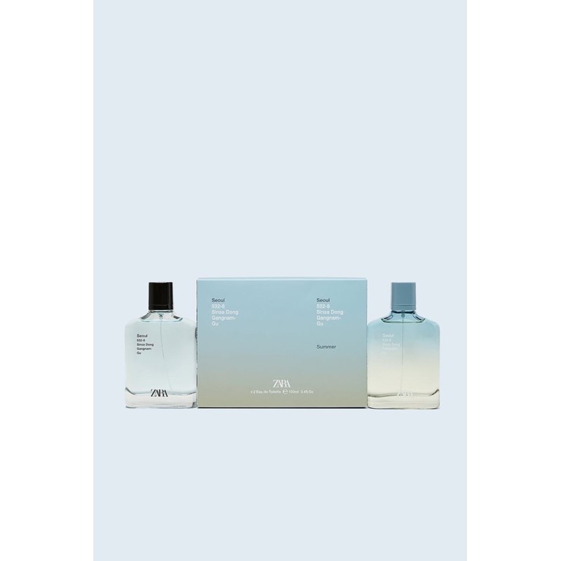 Nước hoa nam Zara Set 2 chai Seoul + Seoul Summer 100ml