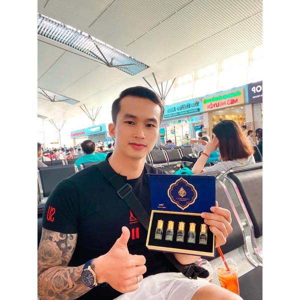 Sale [CHÍNH HÃNG] SET MINI 5 LỌ (5 MÙI) TINH DẦU THƠM DUBAI FANCY