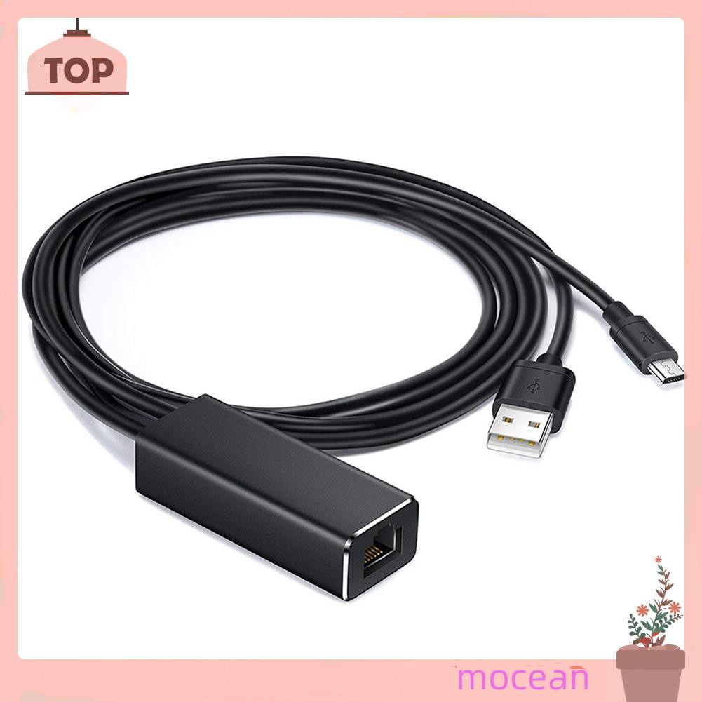 Mocean Micro USB to RJ45 Ethernet Adapter for TV Stick 480Mbps LAN Network Card