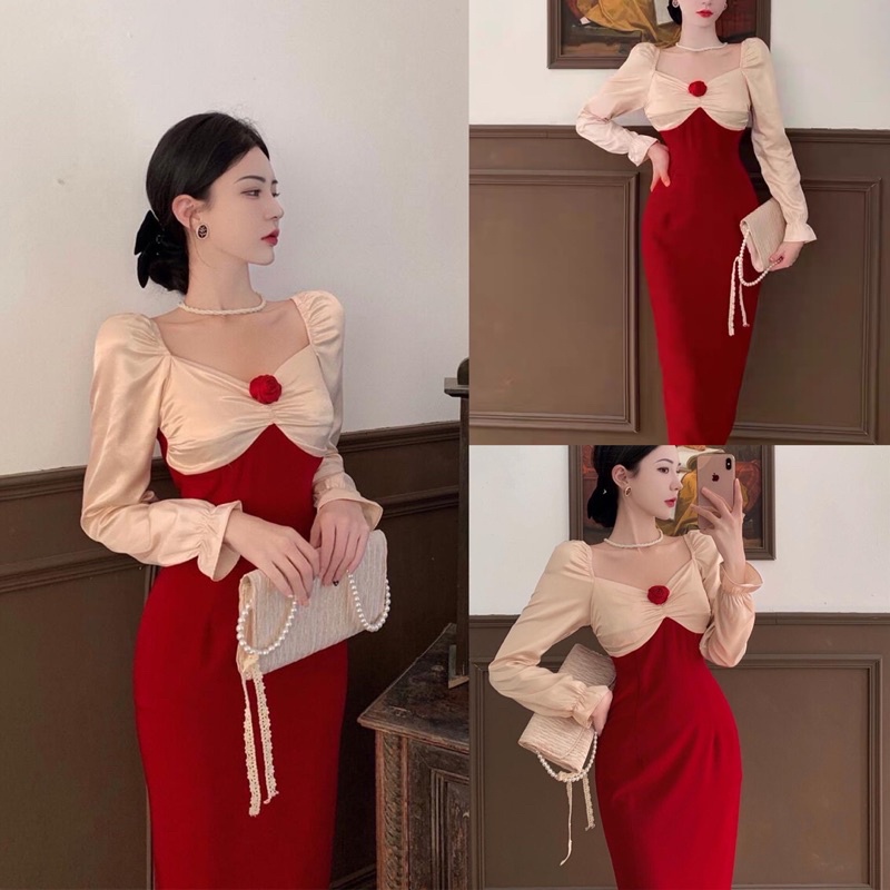 Đầm Ôm Body Nơ Ngực Tôn Dáng Chân Dài [ kèm video] | BigBuy360 - bigbuy360.vn