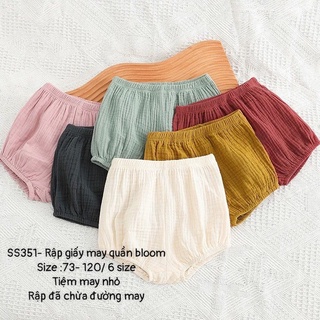 SS351_Rập giấy may quần bloom cho bé