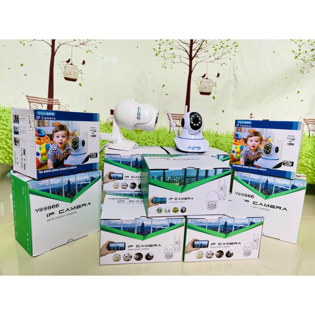 camera yoosee ngoài trời PTZ 14 led mini xoay 360