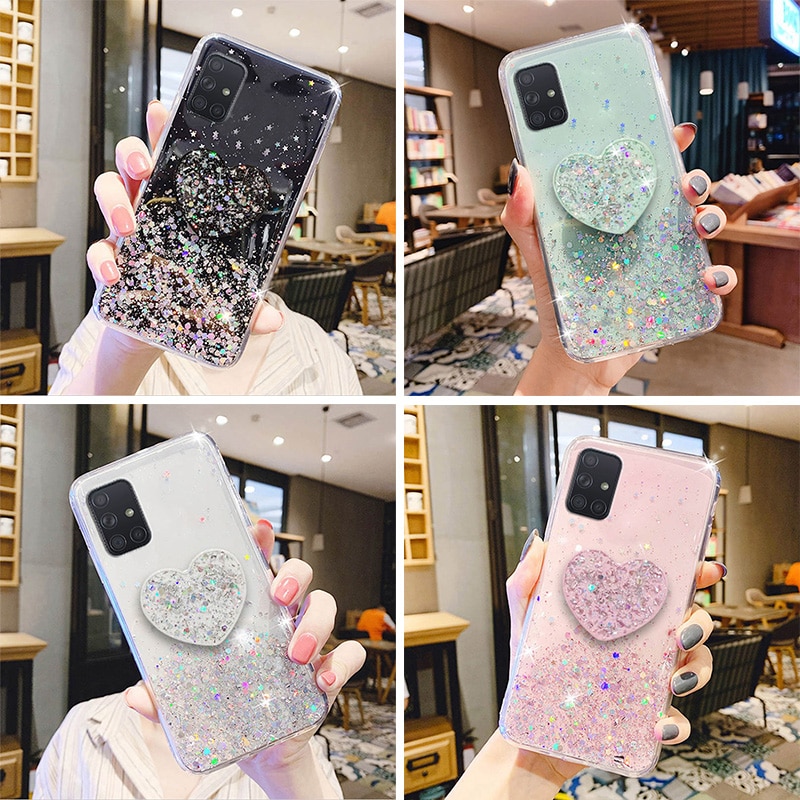Ốp điện thoại silicon TPU có giá đỡ cho Samsung Galaxy Note 8 9 10 Plus 20 Ultra Note 10 Lite M11 M21 M30S M31 M51