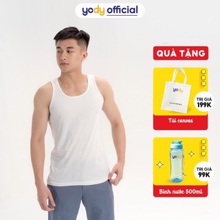 Áo ba lỗ Yody nam basic chất cotton mềm mịn MBL1