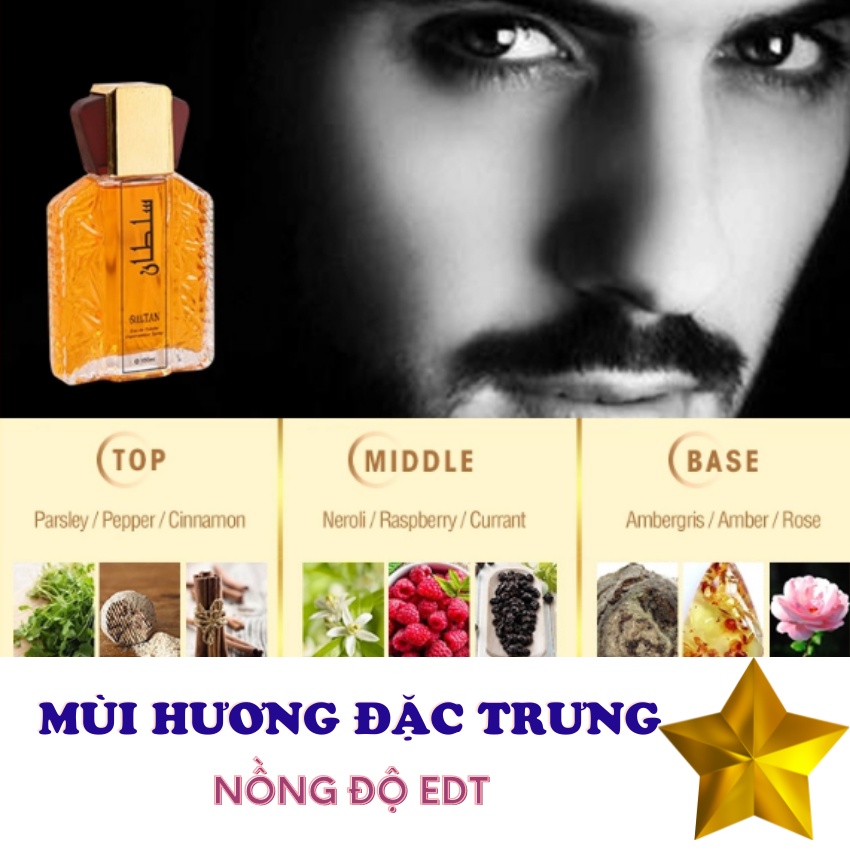 Nước hoa Sultan 100ml tinh dầu nước hoa Dubai nước hoa nam thơm lâu nam tính dầu thơm nam  A210 | BigBuy360 - bigbuy360.vn