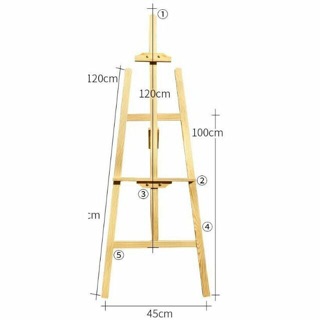 Giá vẽ gỗ Diy gập gọn dễ tháo lắp