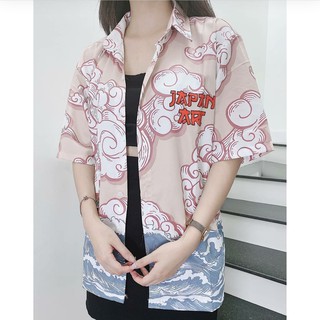 Áo Sơ Mi Tay Lỡ JAPAN ART Unisex