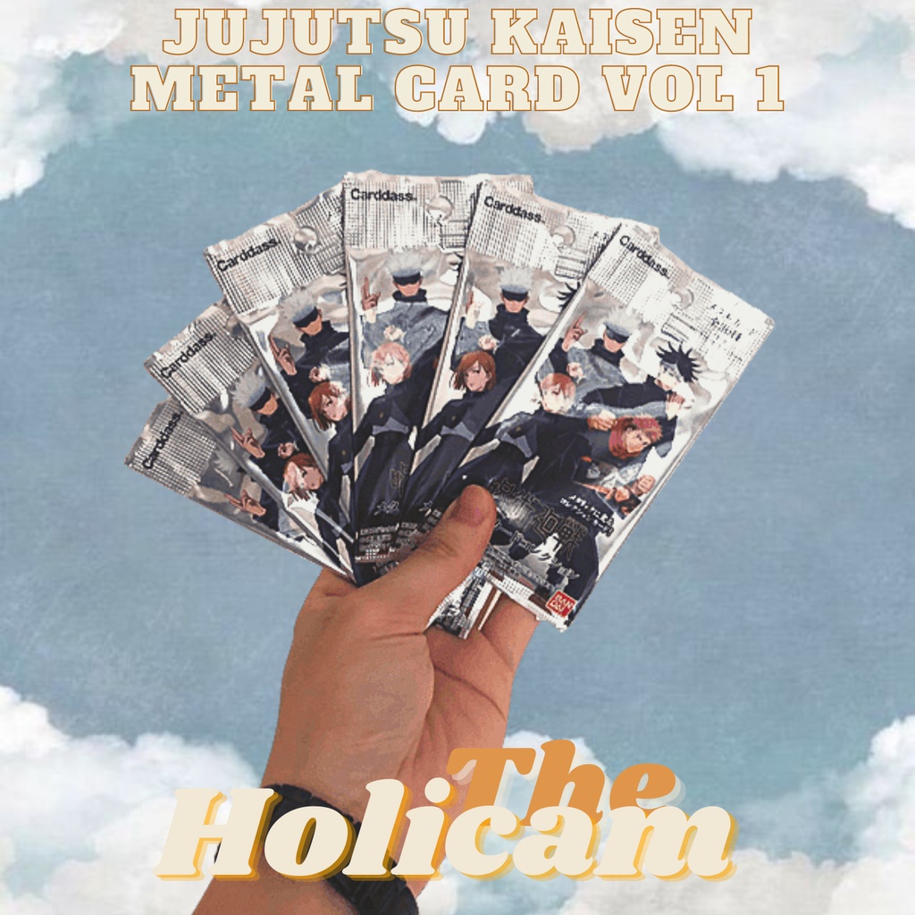 GÓI PACK + THẺ CARD NHÂN VẬT METAL KIM LOẠI PHIM JUJUTSU KAISEN VOL 1